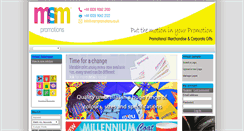 Desktop Screenshot of msmpromotions.co.uk